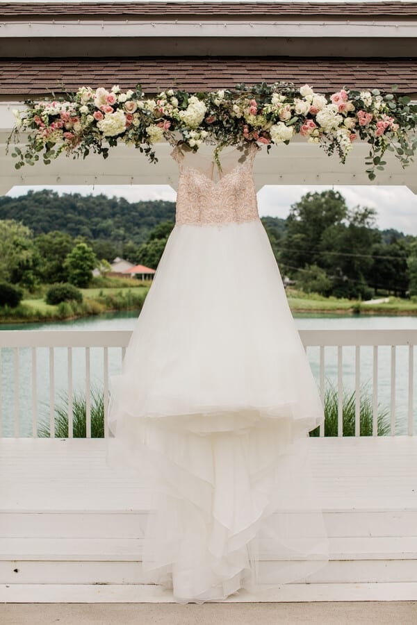 Wedding gown at Stillwater Venue