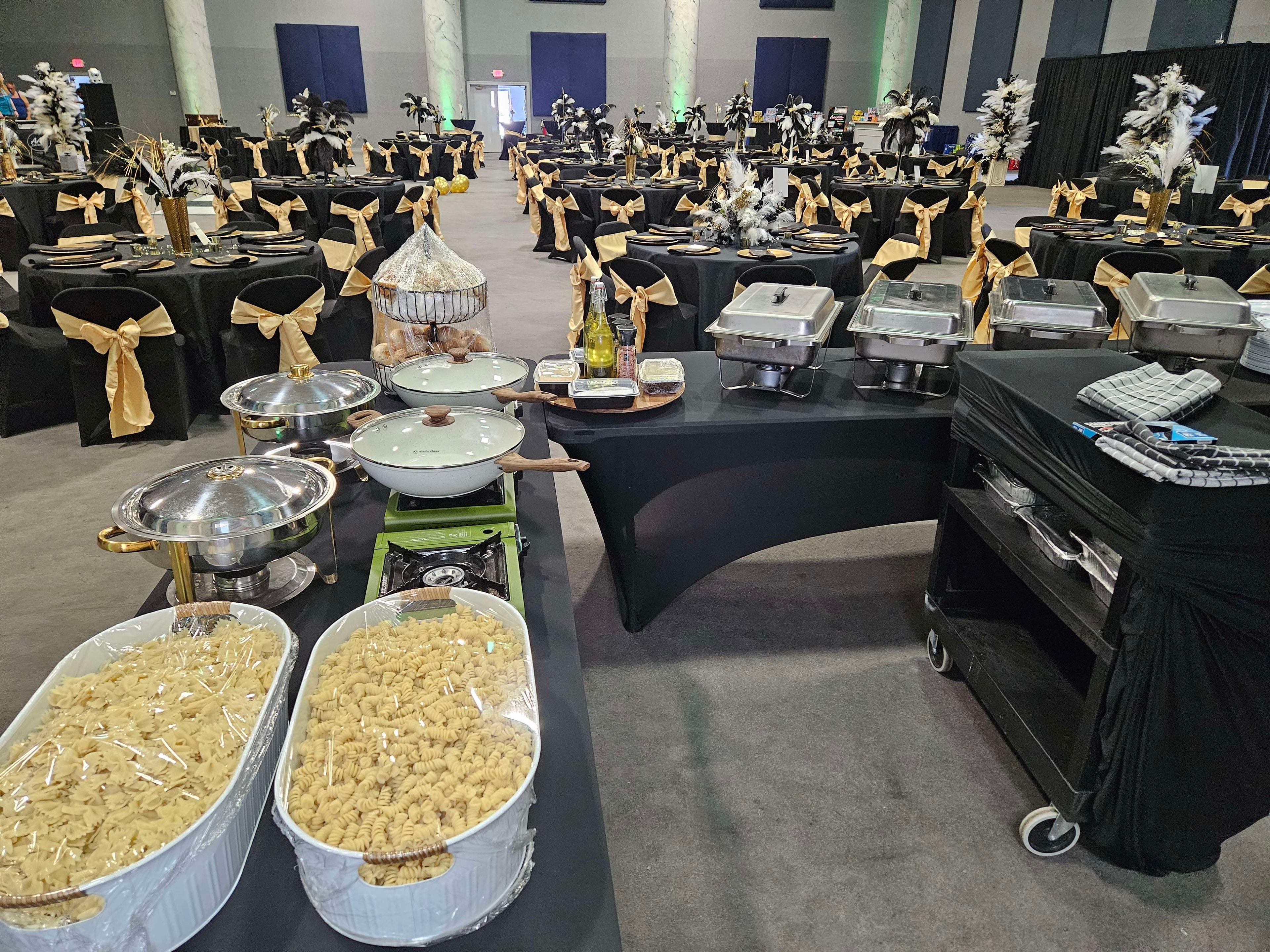 Event setup at Stillwater Venue
