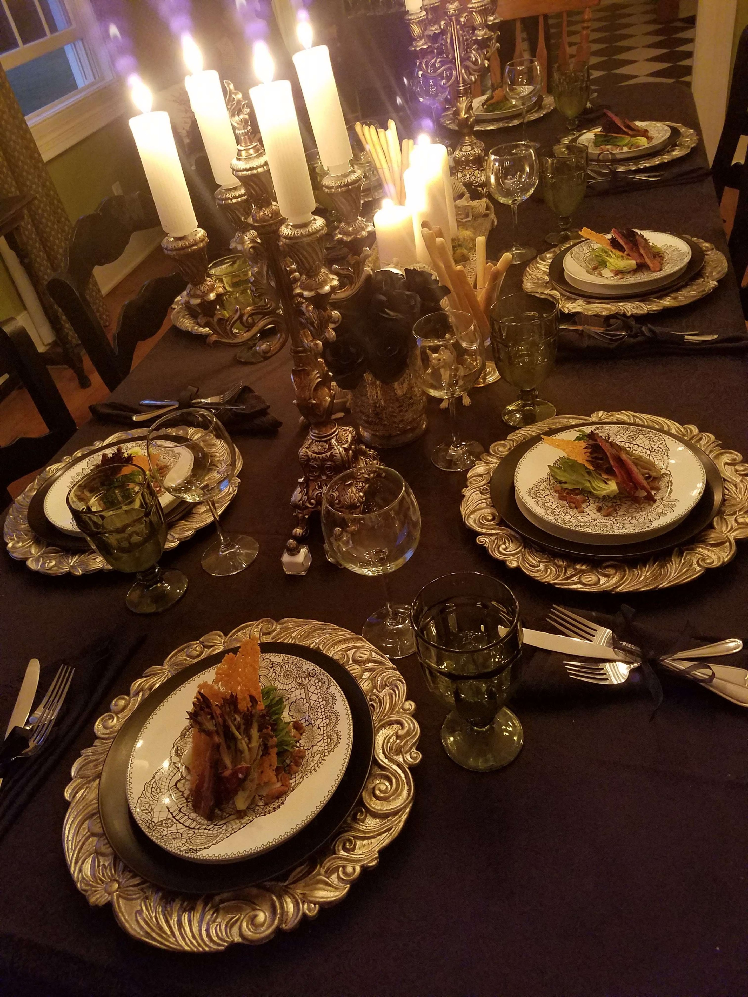 Evening wedding event